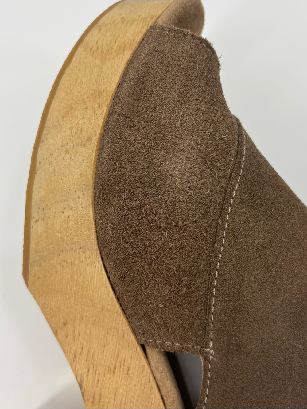 Free People Parker Clog Brown Nubuck Platform Shoe - Picture 12 of 16